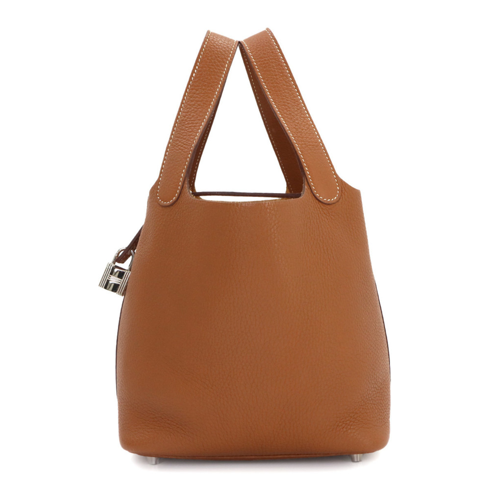 Piko Hermes Picotin Lock PM handbag, made of Taurillon Clemence leather, gold...